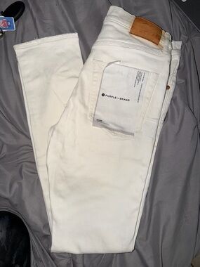 Purple Brand Men’s White Skinny Jeans